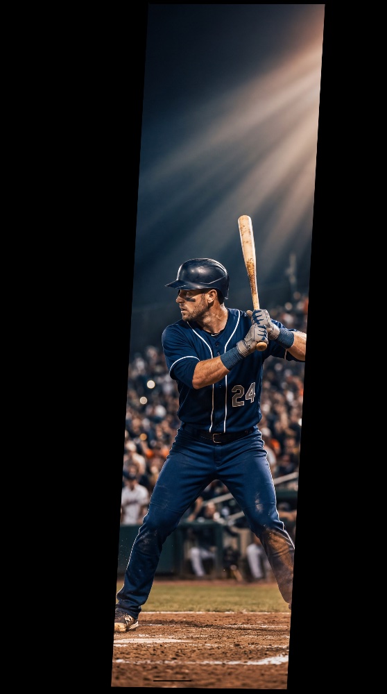 MLB baseball batter in navy uniform number 24 at the plate, ready to swing — watch live baseball in Canada with IPTV.